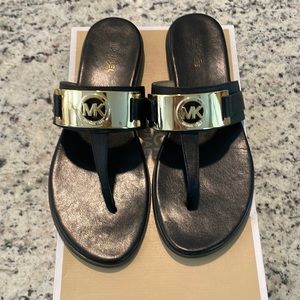 Michael Kors slip on sandals, gently used